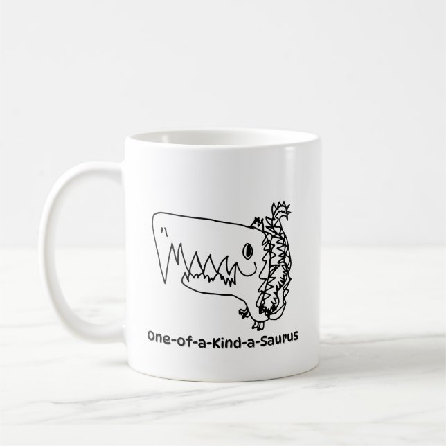 De Café Taza One-of-a-Kind-a-Saurus | Arte Roarsome (Izquierda)