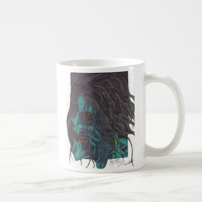De Café Taza oscura del zombi (Derecha)