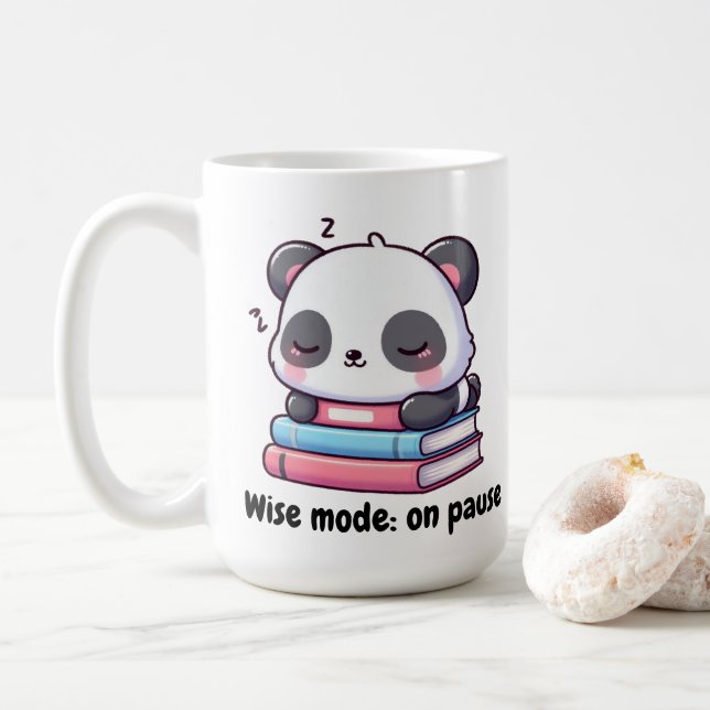 De Café Taza Osito Panda Durmiendo (Con donut)