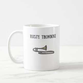 De Café Taza oxidada del Trombone