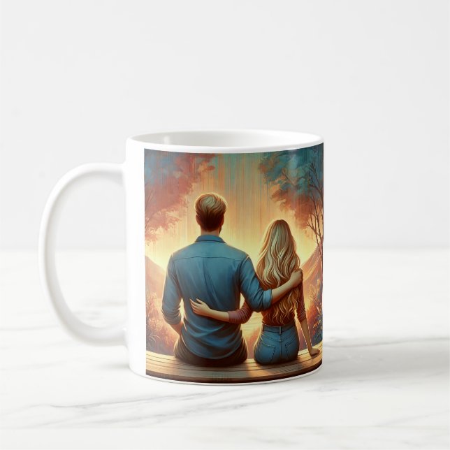 De Café Taza Padre e Hija (Izquierda)