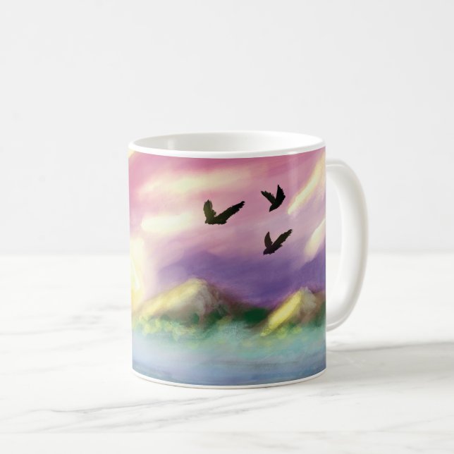 De Café Taza paisaje hermoso (Anverso derecho)