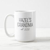 Taza para Abuela por Primera Vez, Regalo para Nuev