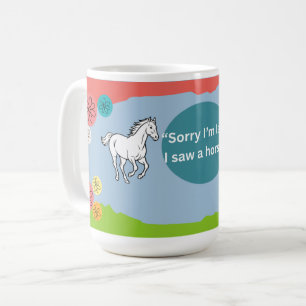 De Café taza para amantes del caballo divertidos