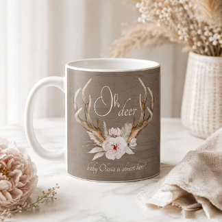 De Café Taza para Baby Shower Oh Deer Woodland – Acuarela 