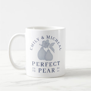 De Café Taza para Bridal Shower Dusty Blue Perfect Pear