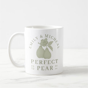 De Café Taza para Bridal Shower Sage Green Perfect Pear