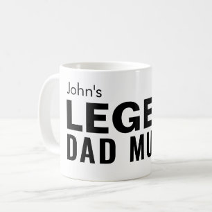 De Café Taza para el Día del Padre Bold Legend Dad