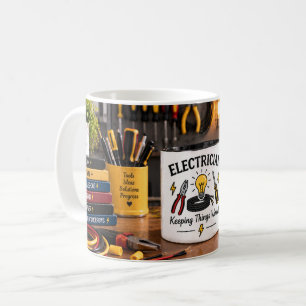 De Café Taza para electricista que mantiene las cosas cone