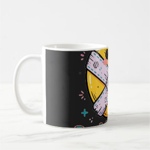 De Café Taza para enfermera escolar con tiritas y abrazos