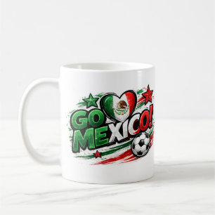 De Café Taza para fanático del fútbol GO MÉXICO   Orgullo 