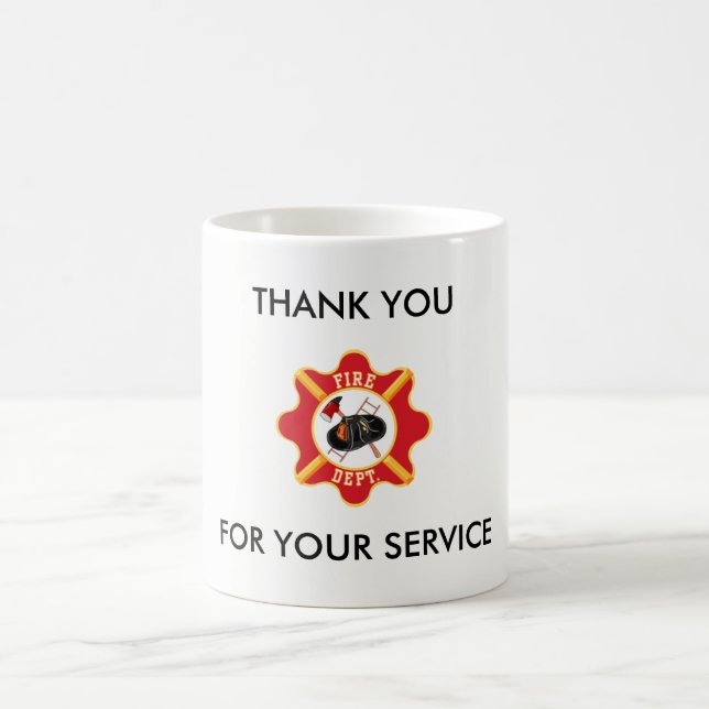 DE CAFÉ TAZA PARA LOS BOMBEROS O EN EL ENTRENAMIENTO (Centro)