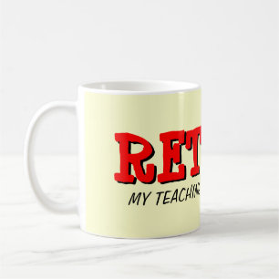 De Café Taza para maestro jubilado con cita divertida