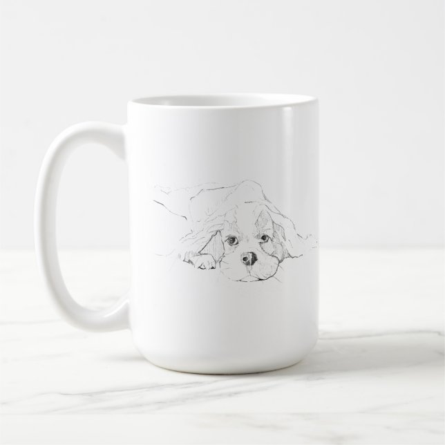 De Café Taza para mascotas Cavalier King Charles Spaniel (Izquierda)