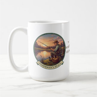De Café Taza para pescador con texto personalizado