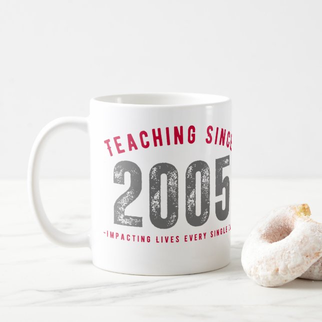 De Café Taza para profesores Teaching since 2005 (Con donut)