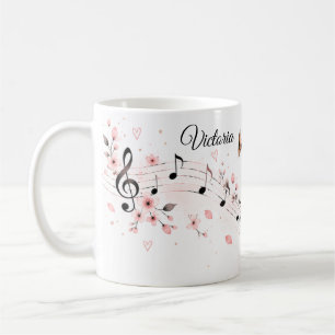 De Café Taza para Trompetista Editable