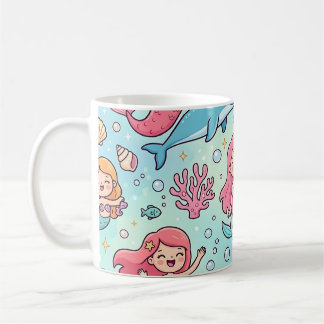 De Café Taza Pastel Sirena Delfín Lindo