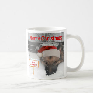 De Café Taza Pastor Alemán Alemán Santa Pare Aquí Señal