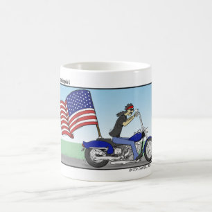 De Café Taza patriótica del motorista