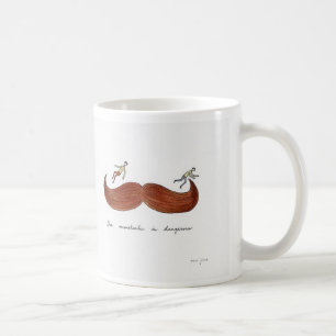 De Café Taza peligrosa del bigote