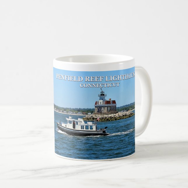 De Café Taza Penfield Reef Lighthouse, Connecticut (Anverso derecho)