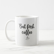 Taza Pero Primero, Café" Escritura Minimalista Caf