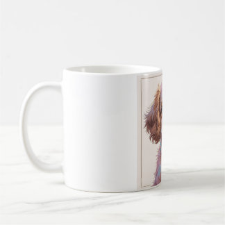 De Café Taza Perrete Adorable Blanco y Marrón – Amor perru