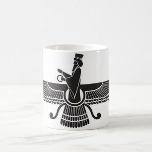 De Café Taza persa Irán del Zoroastrian