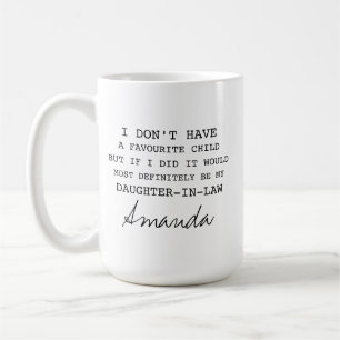 De Café Taza Persona Mi Nuera Es Mi Hijo Favorito