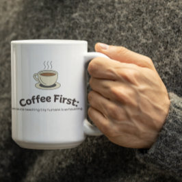 De Café Taza personalizable 'Café primero' para maestros