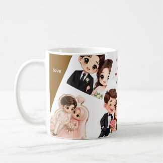 De Café Taza personalizable para recién casados