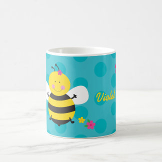 De Café Taza personalizada abeja linda