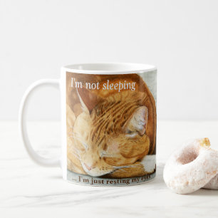 De Café Taza personalizada acuarela del gato del jengibre