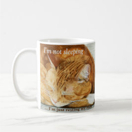 De Café Taza personalizada acuarela del gato del jengibre
