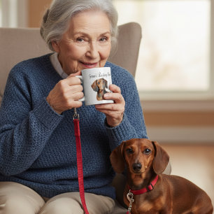 De Café Taza PERSONALIZADA Browns Dachshund Mascotas