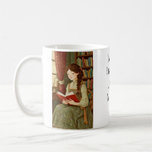 De Café Taza Personalizada Chica Literaria