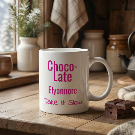 De Café Taza Personalizada Choco-Late Tómate tu Tiempo
