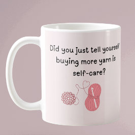 De Café Taza personalizada «Comprar hilo es autocuidado»