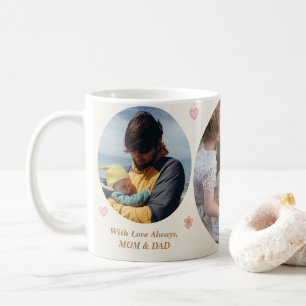 De Café Taza personalizada con 3 fotos - Amor siempre, mam