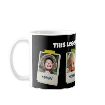 Taza personalizada con 4 fotos: esta leyenda perte