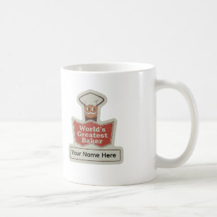 De Café Taza personalizada con dibujo animado retro del me