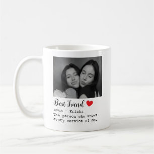 De Café Taza personalizada con foto del mejor amigo, nombr