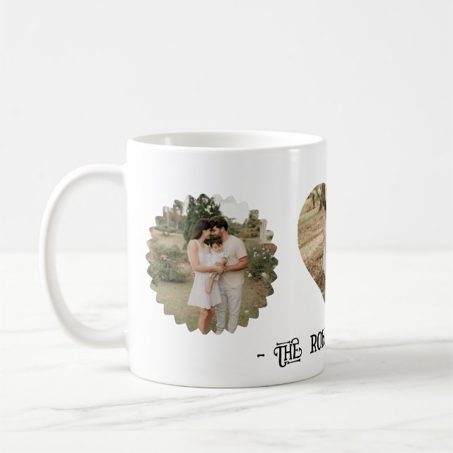 De Café Taza personalizada con foto familiar (Izquierda)