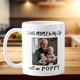 De Café Taza personalizada con foto Poppy/ Gramps