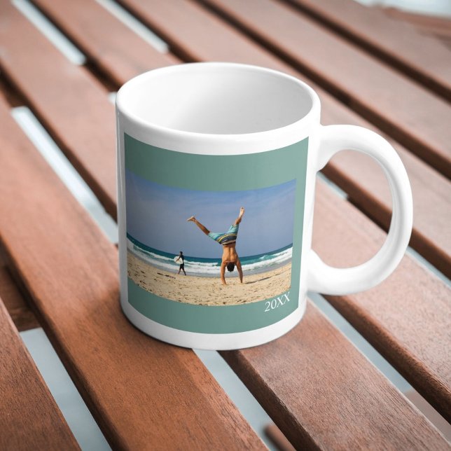 De Café Taza personalizada con foto, texto y año (Subido por el creador)