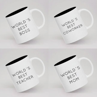 De Café Taza Personalizada con Letra Moderna Mejor Profeso