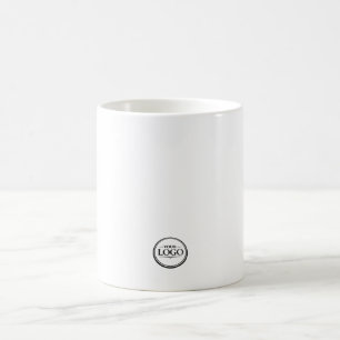 De Café Taza personalizada con logotipo pequeño