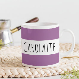 De Café Taza Personalizada con Nombre Ciruela