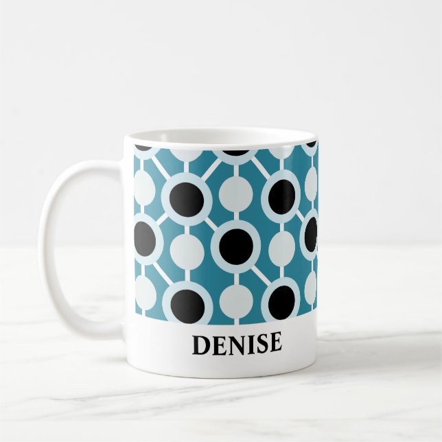 De Café Taza Personalizada con Patrón (Izquierda)